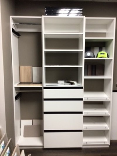 Closet with drawers